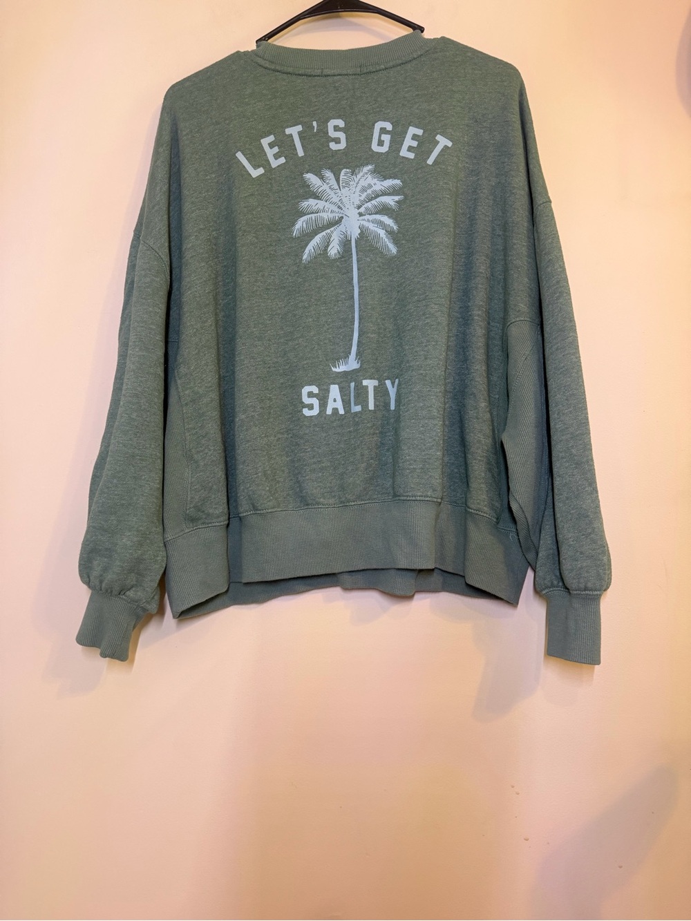 Billabong x The Salty Blond Coastal Palm Green Crewneck Sweater - Picture 5 of 8